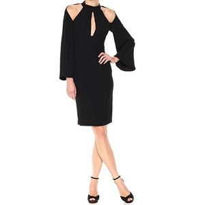 NWOT 🌵 Black Bardot Drape Sleeve Dress